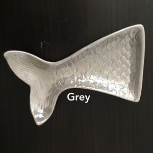 Whimsical Grey Mermaid Jewelry Tray